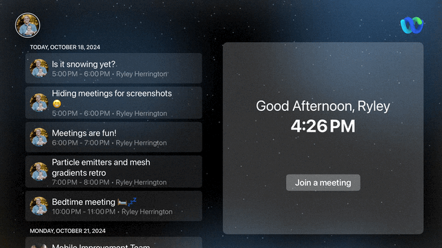 Webex snow gif
