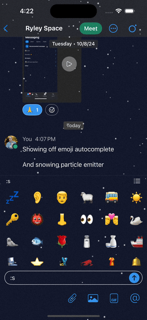 Emoji picker for Webex iOS